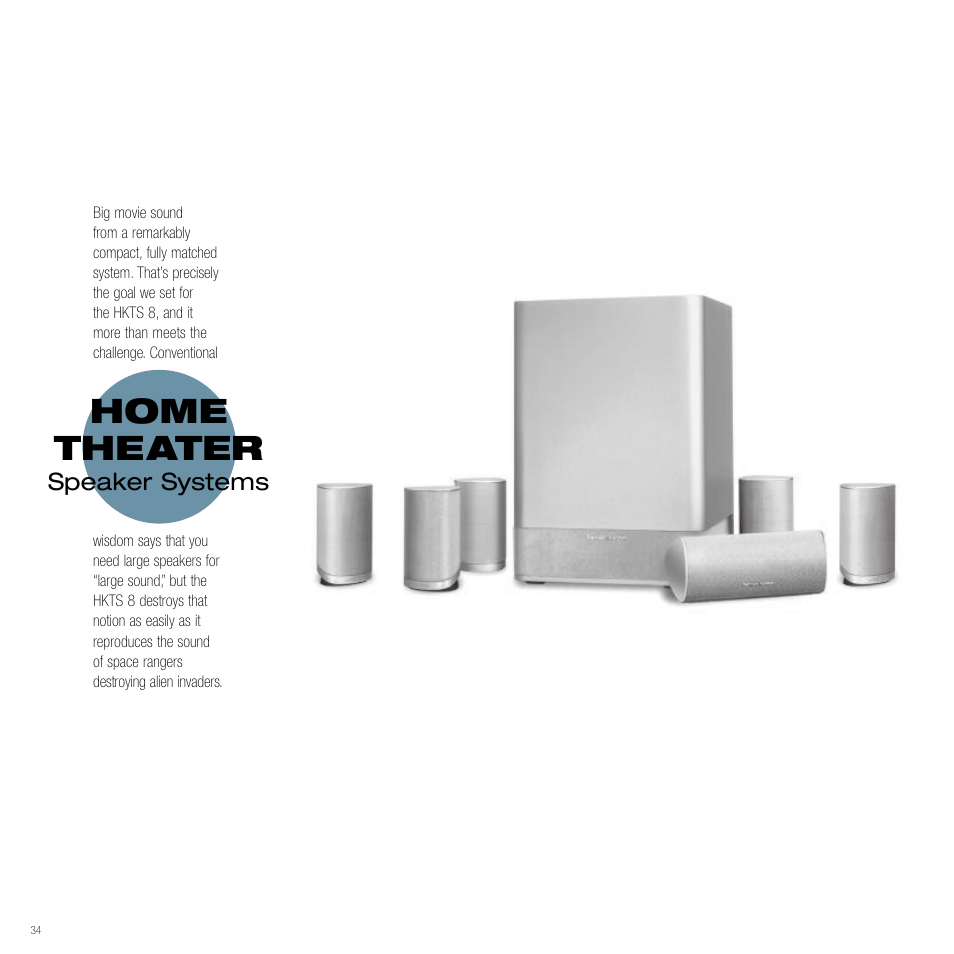 Home the ater | Harman-Kardon Home Theater System User Manual | Page 34 / 44