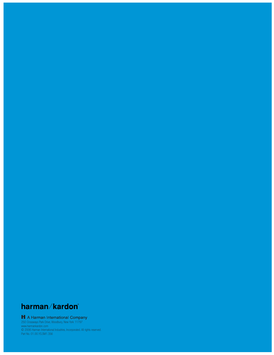 Harman-Kardon HS 500 User Manual | Page 72 / 72