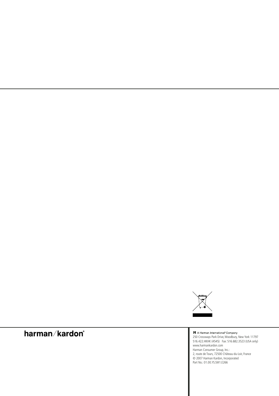 Harman-Kardon HS 300 User Manual | Page 32 / 32