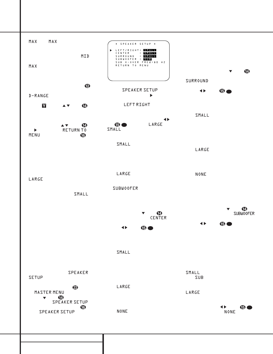 System configuration, 22 system configuration | Harman-Kardon AVR 510 User Manual | Page 22 / 56