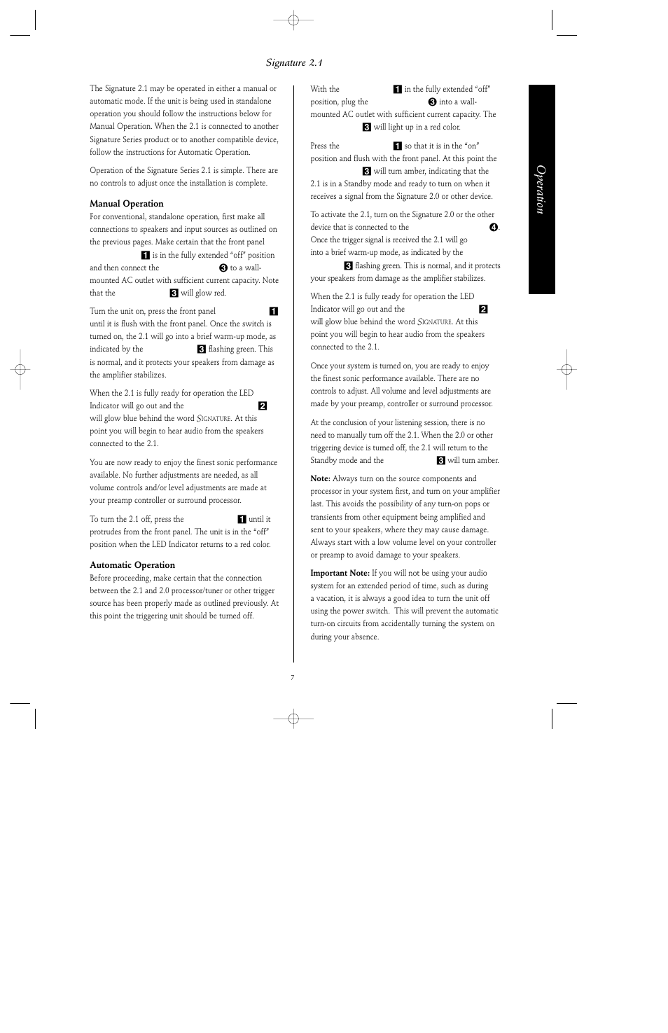 Operation | Harman-Kardon Signature Series User Manual | Page 9 / 12