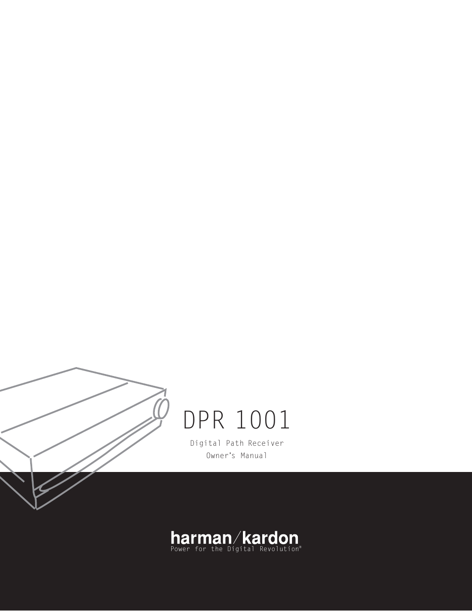 Harman-Kardon DPR 1001 User Manual | 44 pages