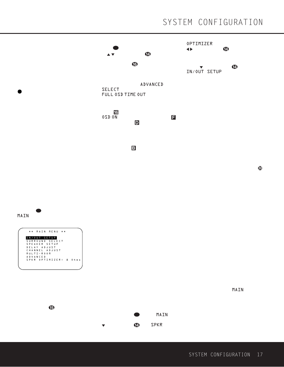 System configuration, System configuration 17 | Harman-Kardon DPR 1001 User Manual | Page 17 / 44