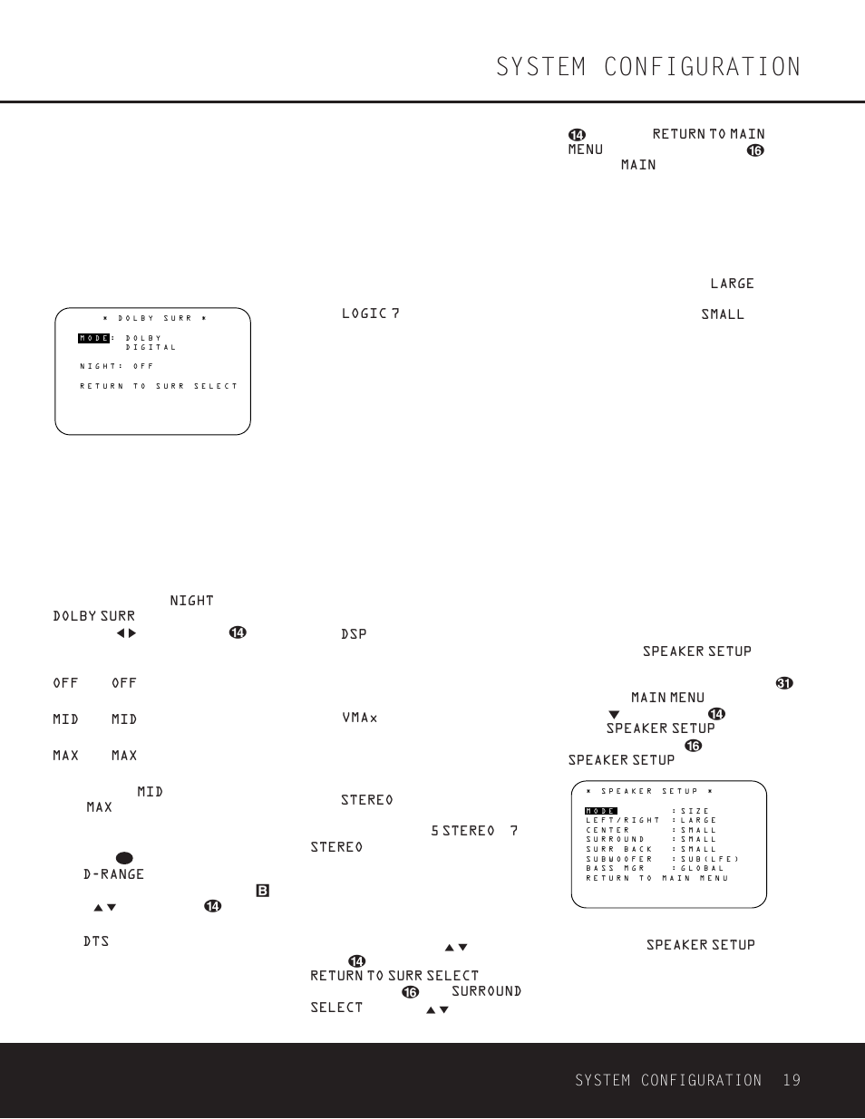 System configuration, System configuration 19 | Harman-Kardon DPR 1001 User Manual | Page 19 / 44