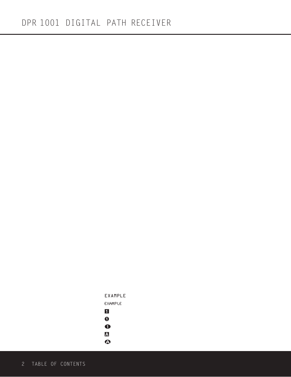 Dpr 1001 digital path receiver | Harman-Kardon DPR 1001 User Manual | Page 2 / 44