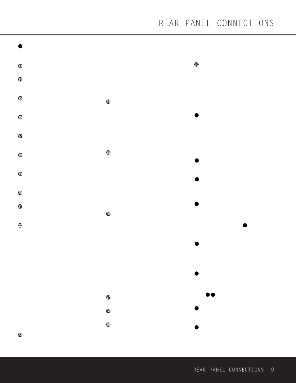 Rear panel connections, Rear panel connections 9 | Harman-Kardon DPR 1001 User Manual | Page 9 / 44