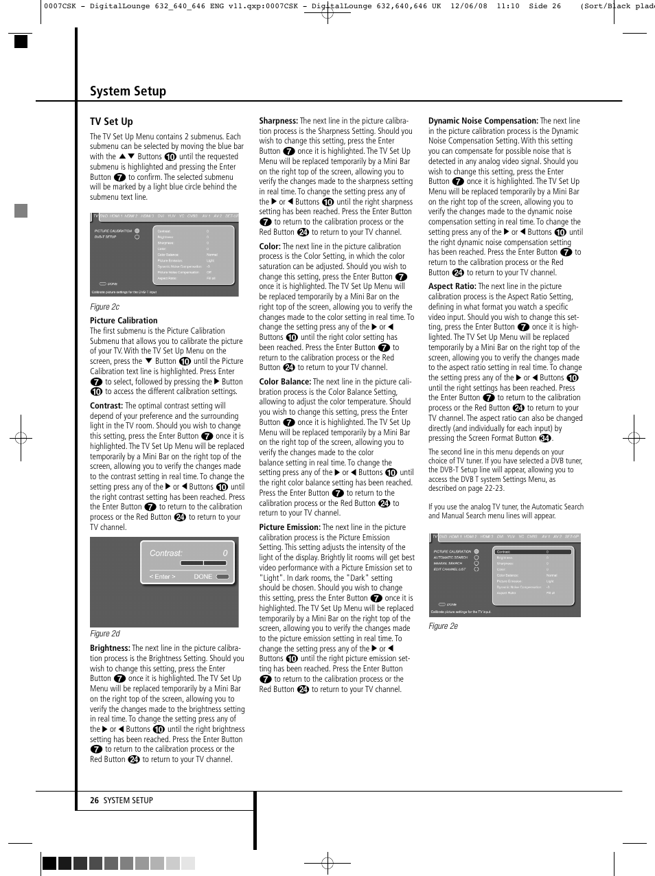 System setup | Harman-Kardon DIGITAL LOUNGE 640 User Manual | Page 26 / 54