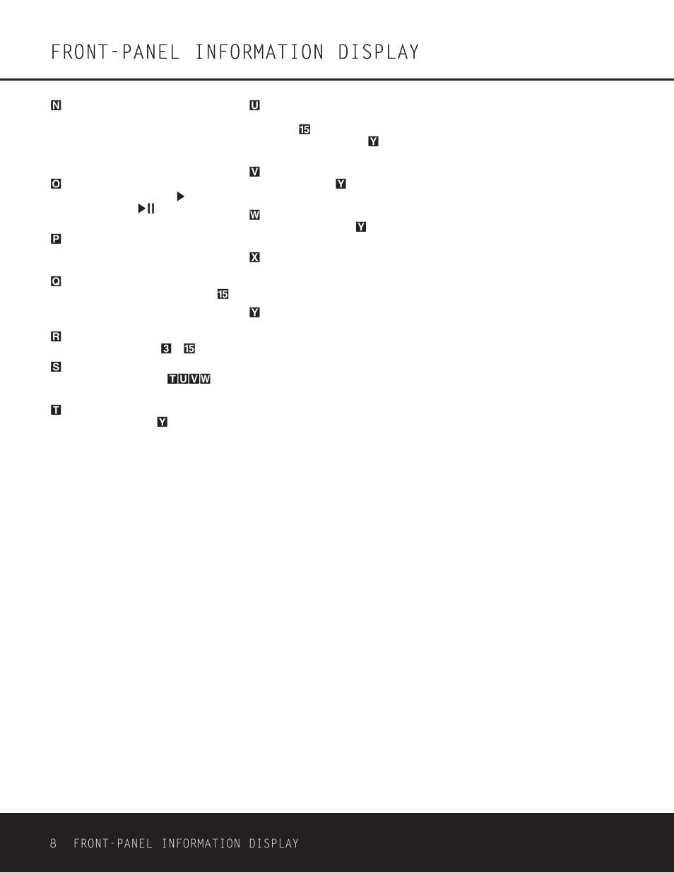 Front-panel information display | Harman-Kardon CDR 26 User Manual | Page 8 / 24