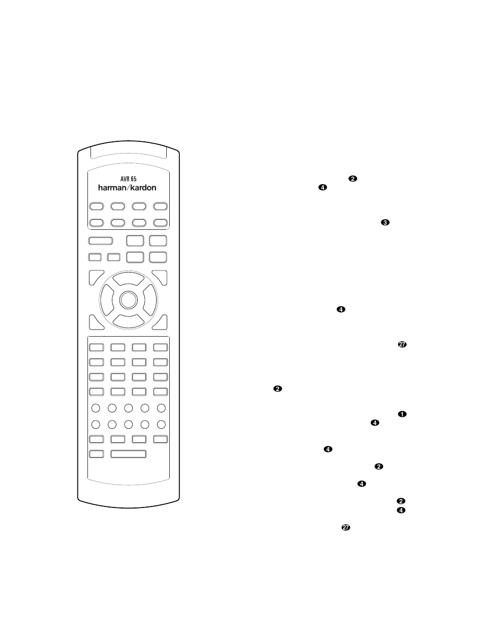 Programming the remote, Macro programming | Harman-Kardon AVR65 User Manual | Page 35 / 52