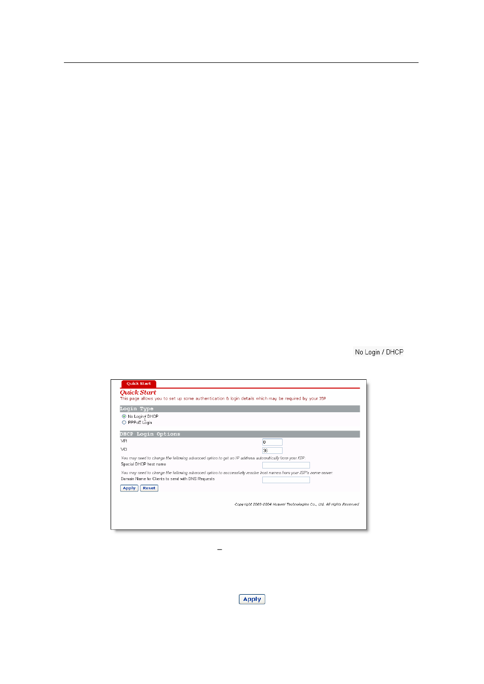 Web-based management, 1 quick setup | Huawei ADSL2+Broadband Router Aolynk DR814 User Manual | Page 18 / 77