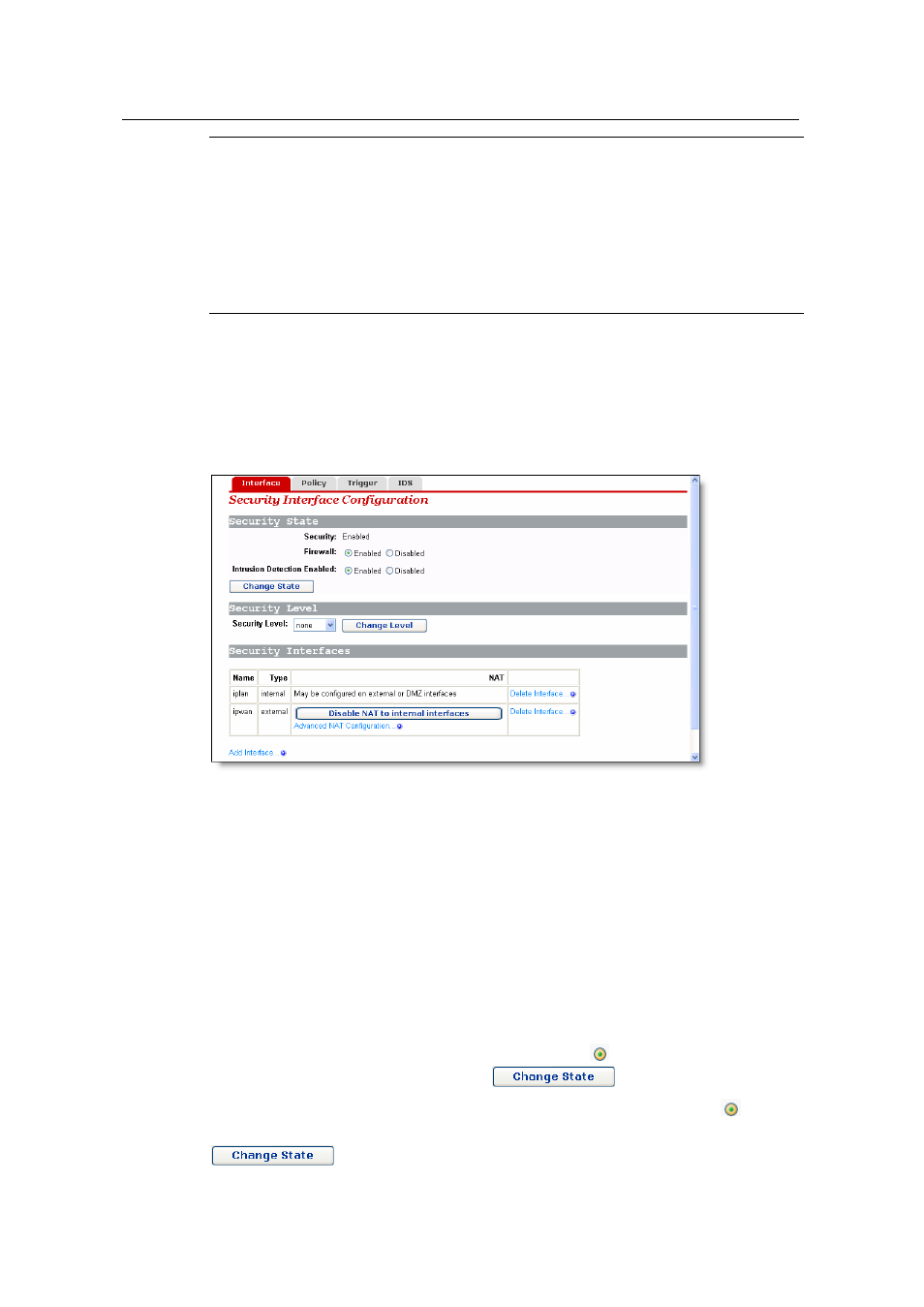 7 security interface | Huawei ADSL2+Broadband Router Aolynk DR814 User Manual | Page 28 / 77