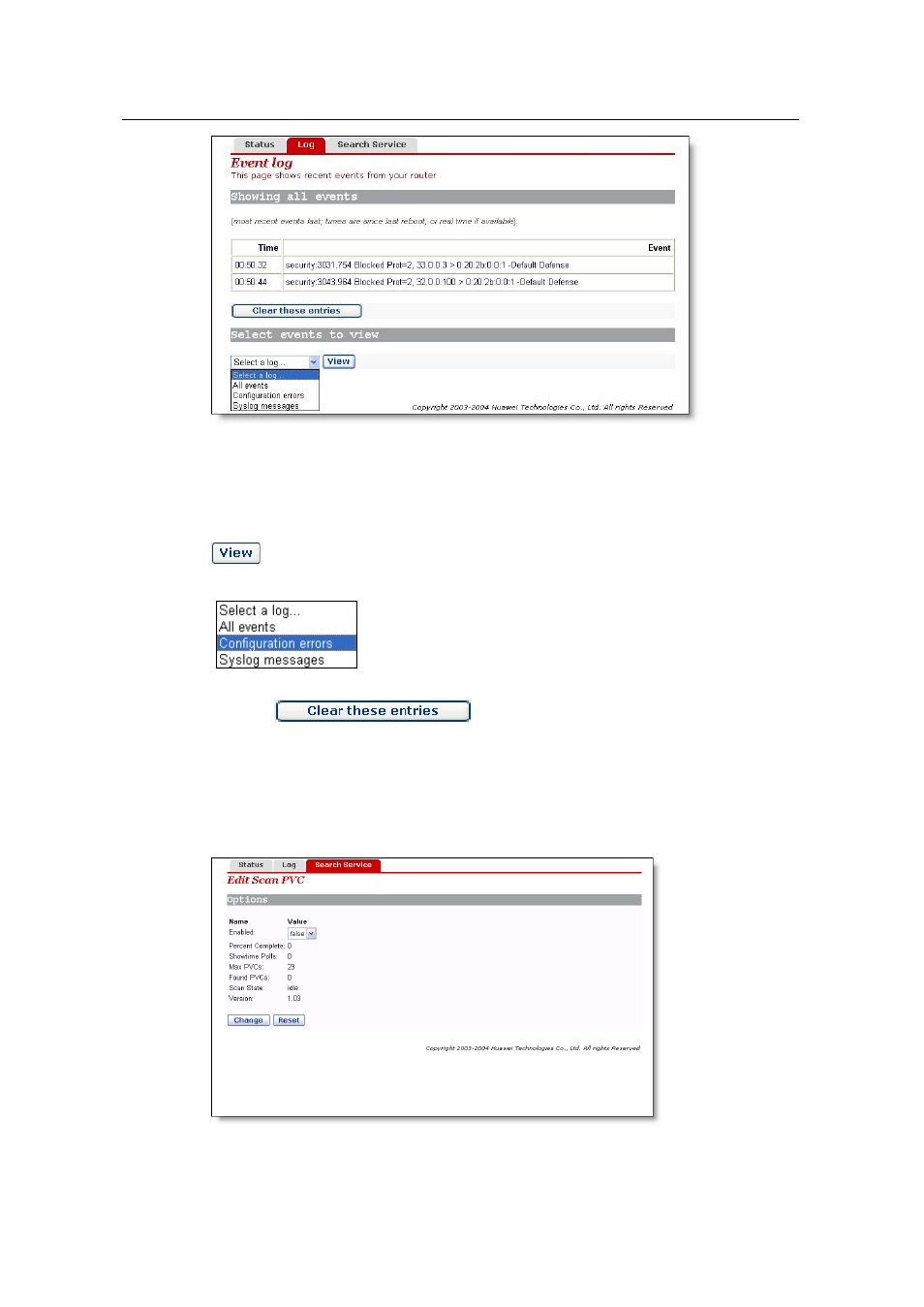 21 pvc scan | Huawei ADSL2+Broadband Router Aolynk DR814 User Manual | Page 49 / 77