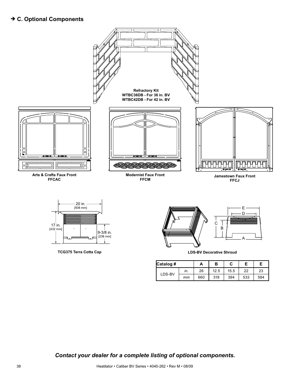 Heatiator CB4842IR User Manual | Page 38 / 40