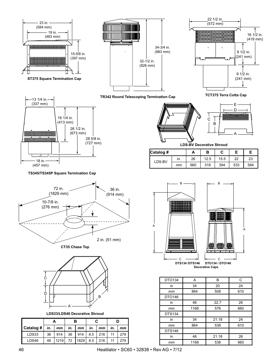 Heatiator Heatilator Wood Burning Fireplace SC60 User Manual | Page 46 / 48