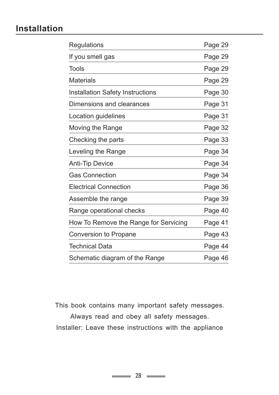 Installation | Heartland Toledo XT User Manual | Page 28 / 48