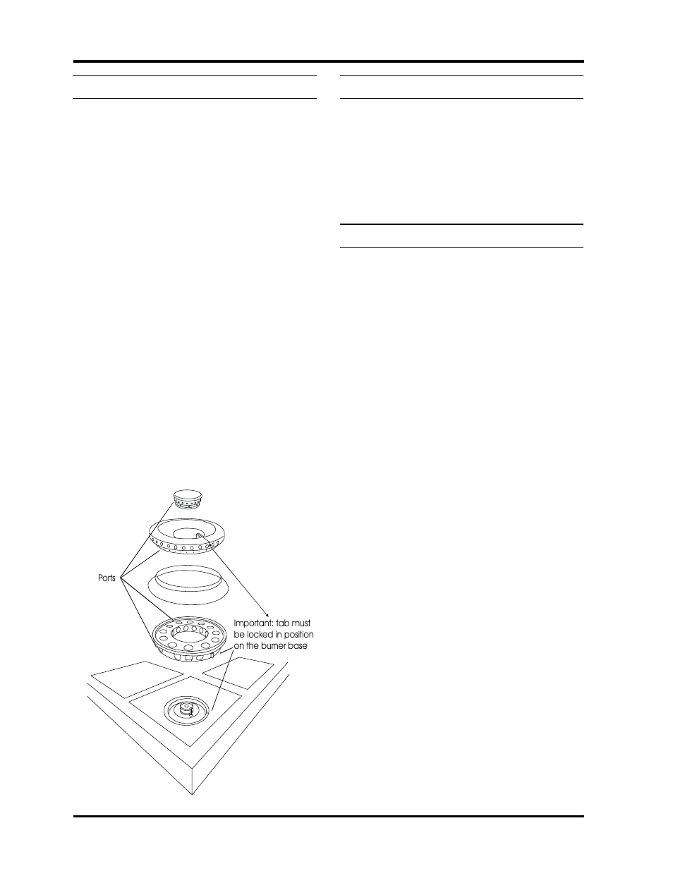 Surface burners, Oven light replacement, Nickel plated parts | Heartland 3530 User Manual | Page 45 / 65