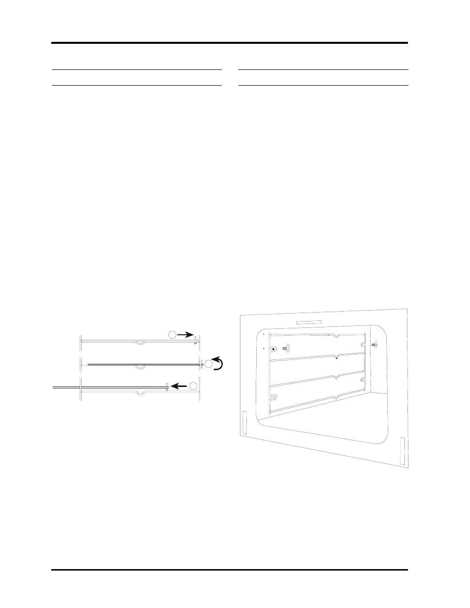 Interior oven rack, Rack supports | Heartland 3530 User Manual | Page 47 / 65