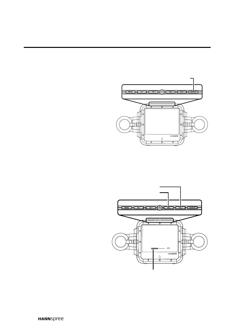 Switching source sigals, Adjusting the volume | HANNspree F651-12A1 User Manual | Page 31 / 62