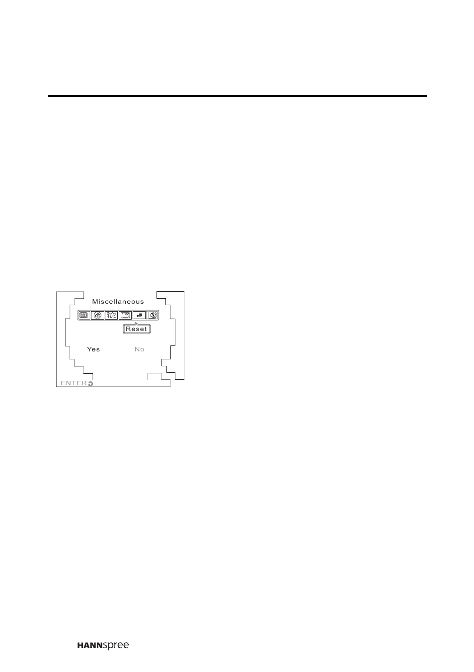 Reset, Warning | HANNspree F651-12A1 User Manual | Page 55 / 62