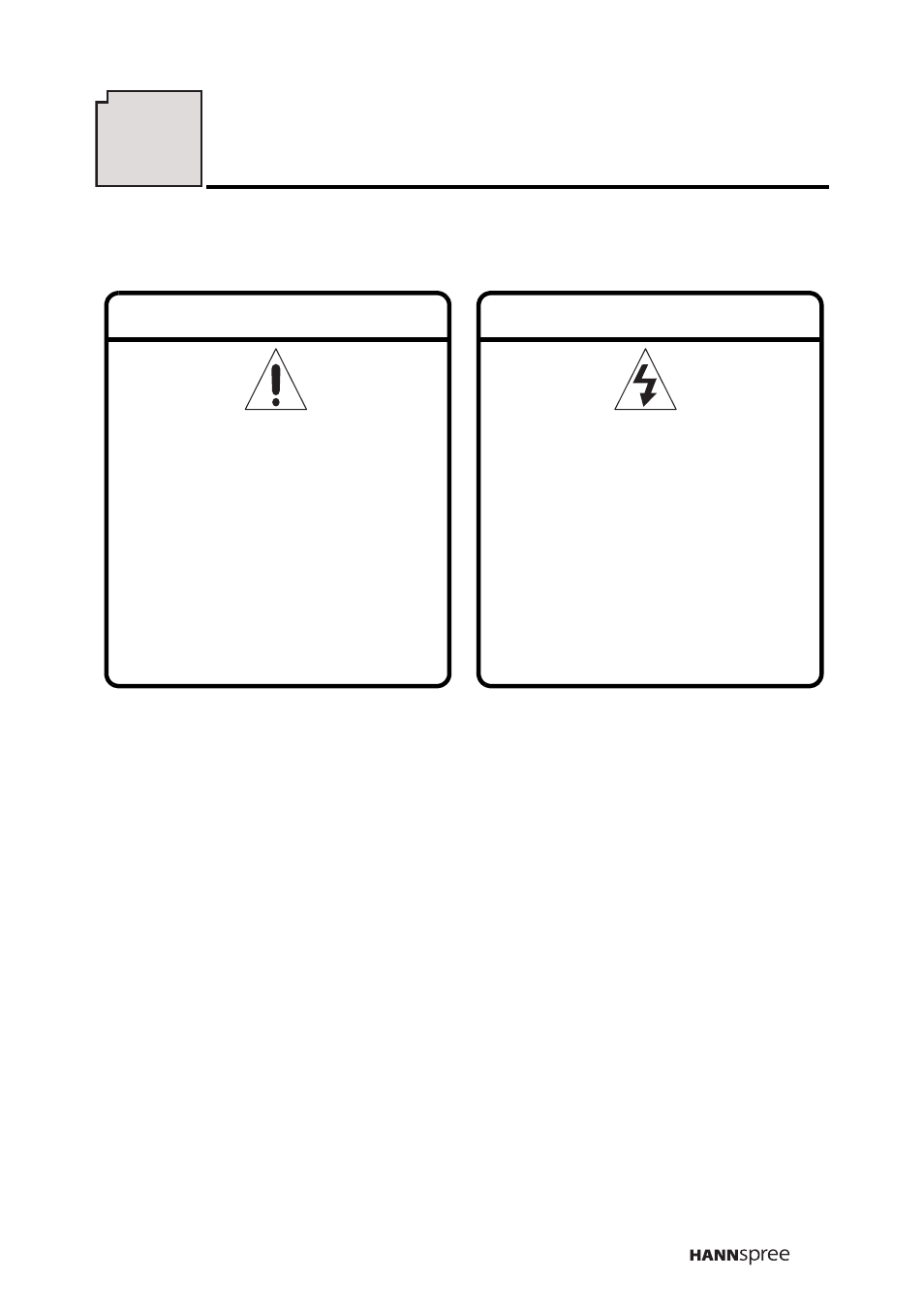 Description of warning symbols | HANNspree F651-12A1 User Manual | Page 6 / 62