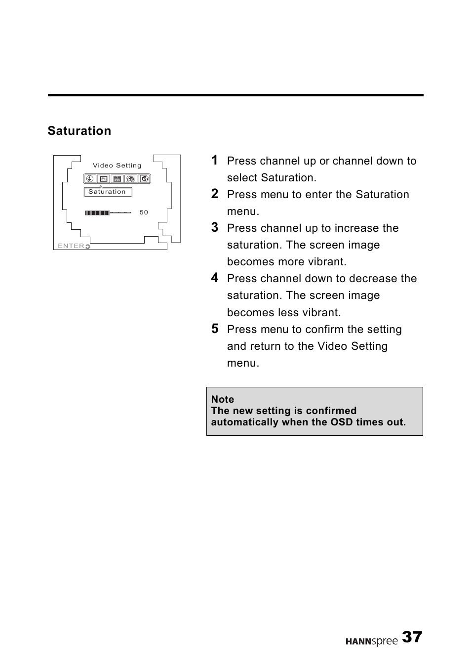 Saturation | HANNspree HANNSteddy User Manual | Page 38 / 63