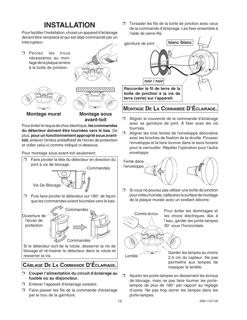 Installation | Heath Zenith SL-9526 User Manual | Page 12 / 16