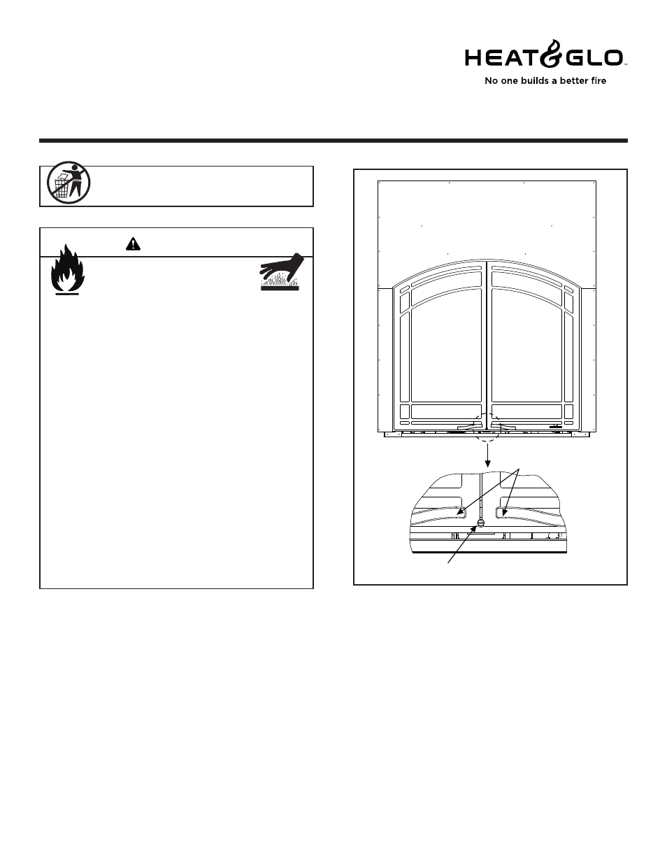 Heat & Glo Fireplace 36 User Manual | 3 pages