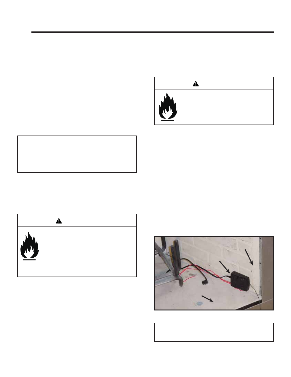 Installation preparation, Warning | Heat & Glo Fireplace MTL-INSERT User Manual | Page 10 / 40