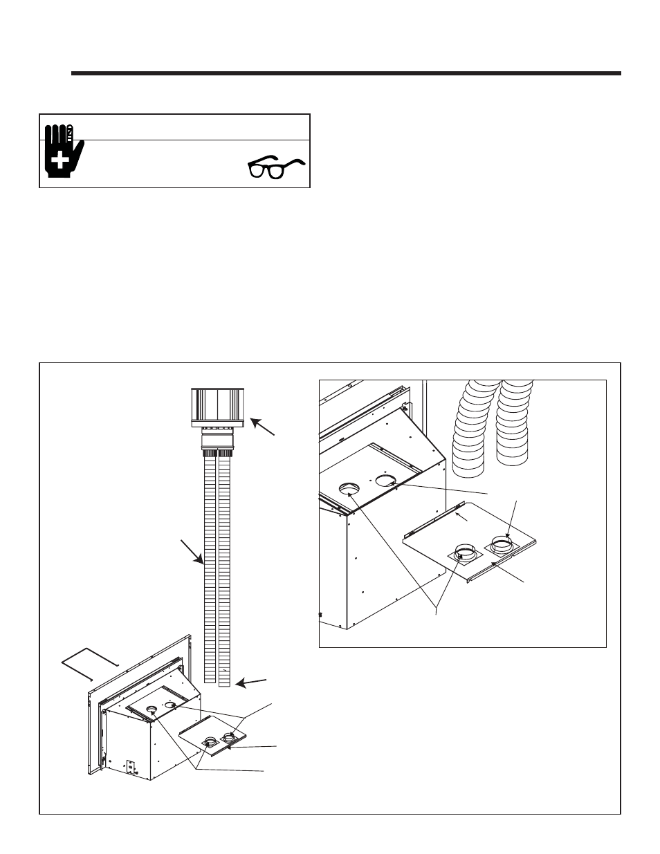 Installing vent pipe and appliance, Caution | Heat & Glo Fireplace MTL-INSERT User Manual | Page 11 / 40