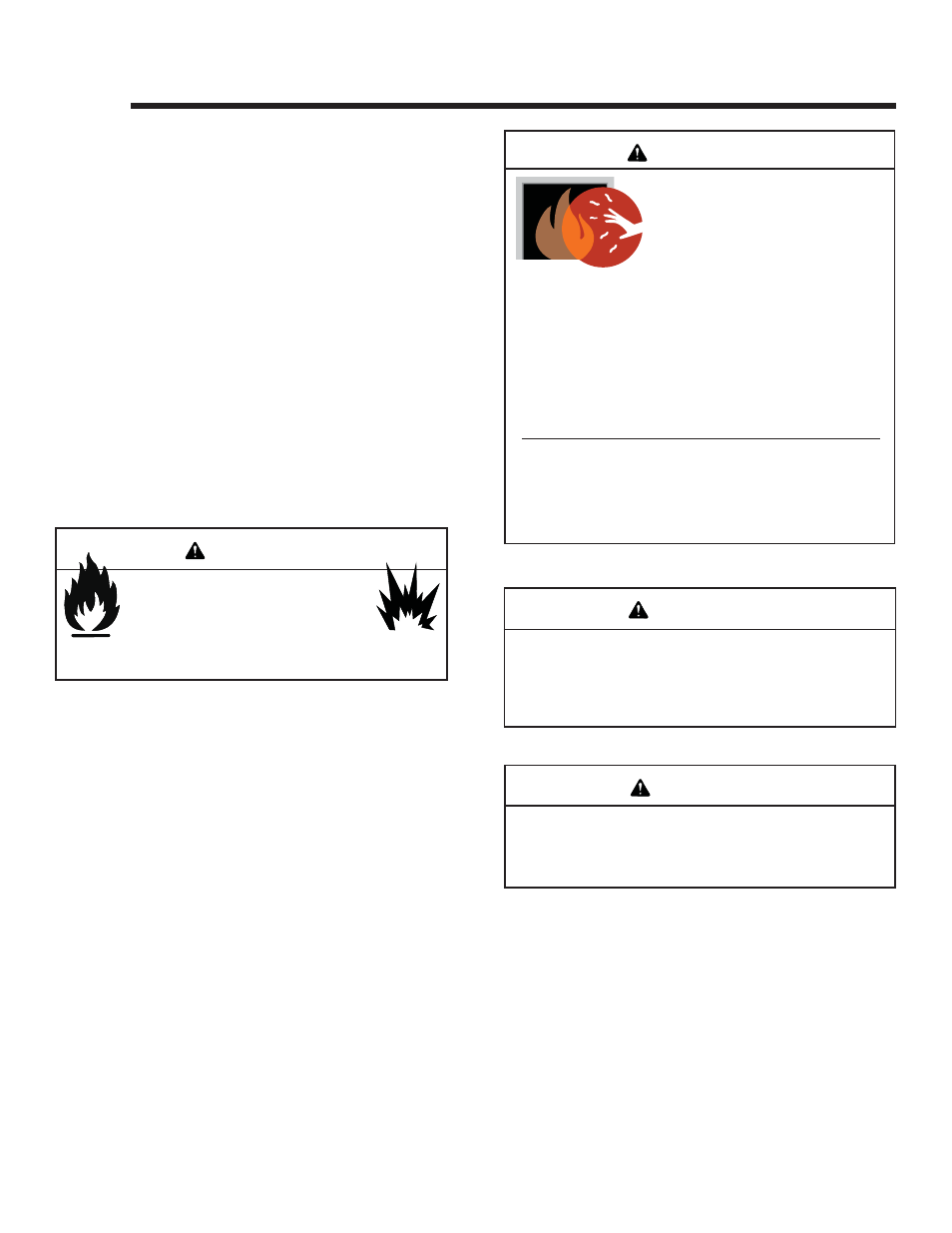 Operating instructions, Warning | Heat & Glo Fireplace MTL-INSERT User Manual | Page 25 / 40