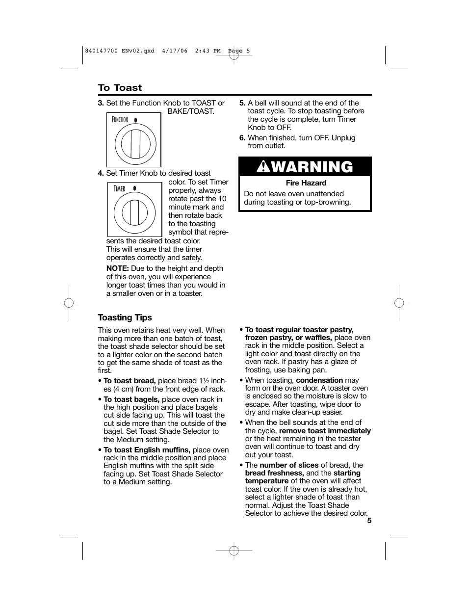 Wwarning | Hamilton Beach 31180 User Manual | Page 5 / 36