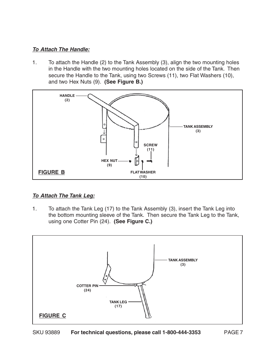 Figure c | Harbor Freight Tools 93889 User Manual | Page 7 / 16