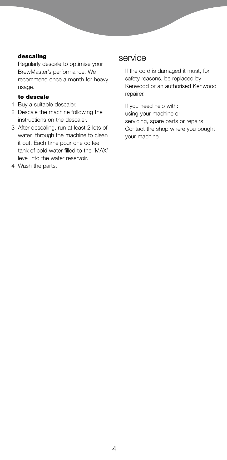 Service | Kenwood CM450 series User Manual | Page 7 / 59