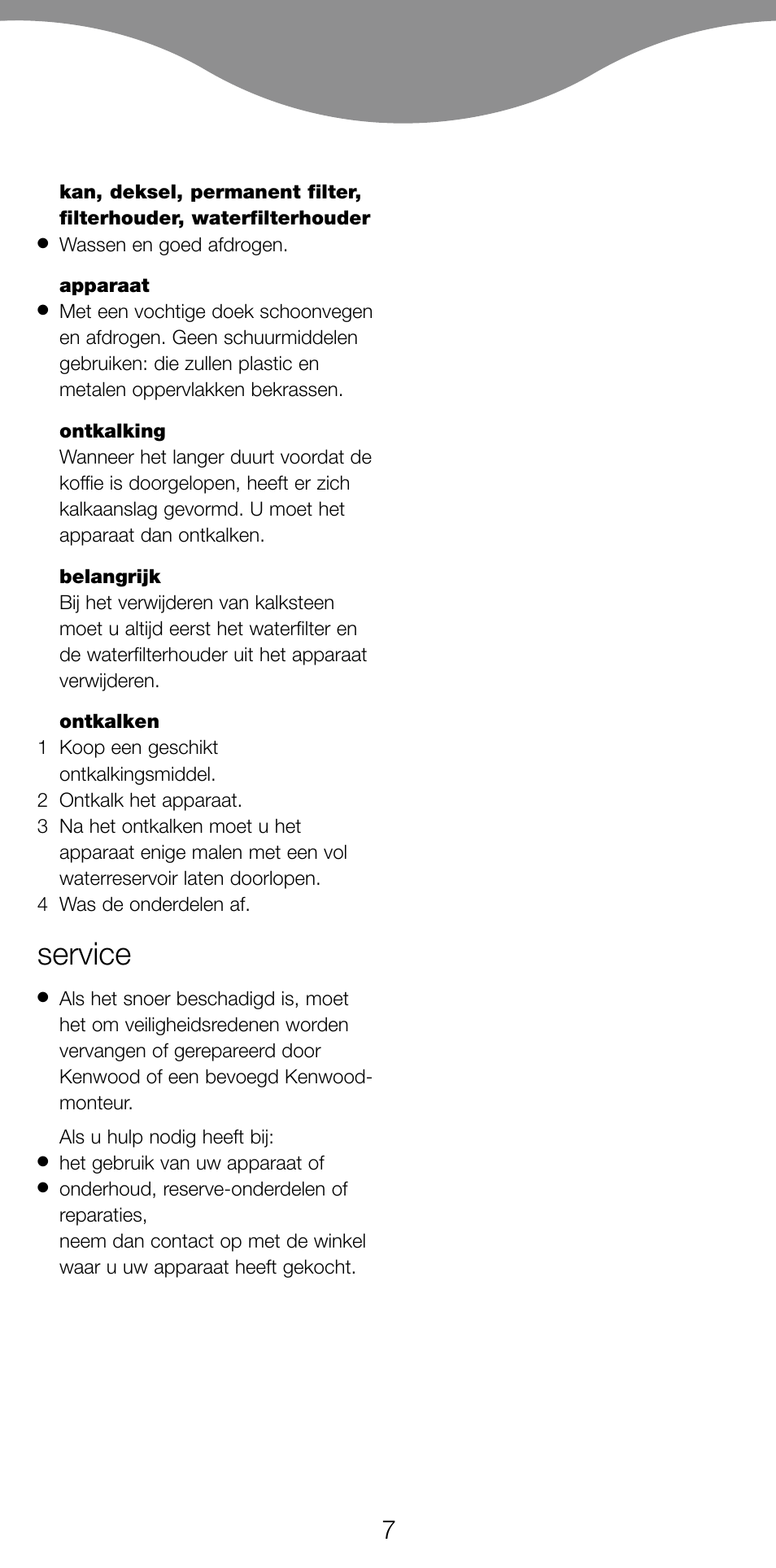 Service | Kenwood CM370 User Manual | Page 10 / 59