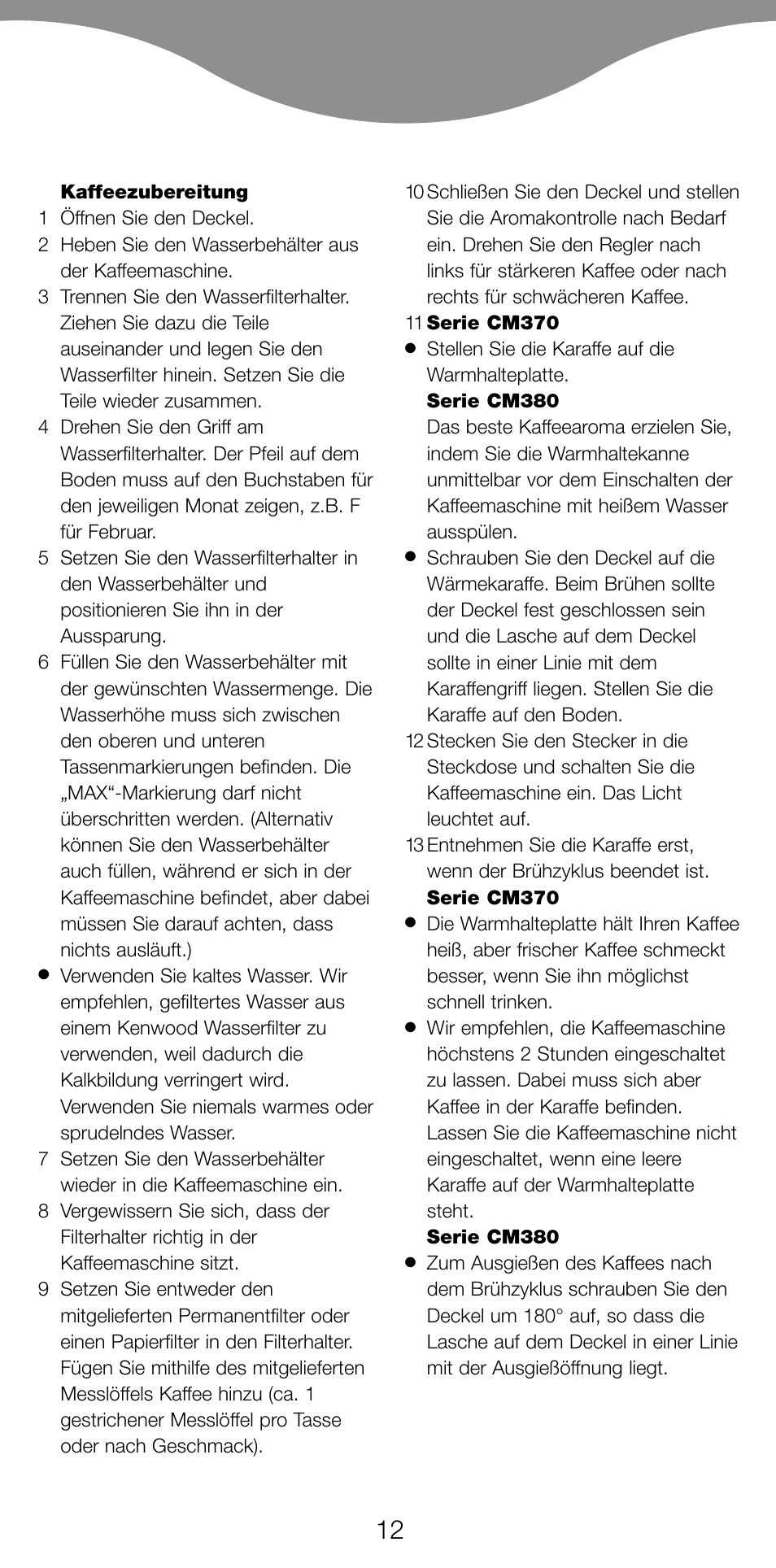 Kenwood CM370 User Manual | Page 15 / 59