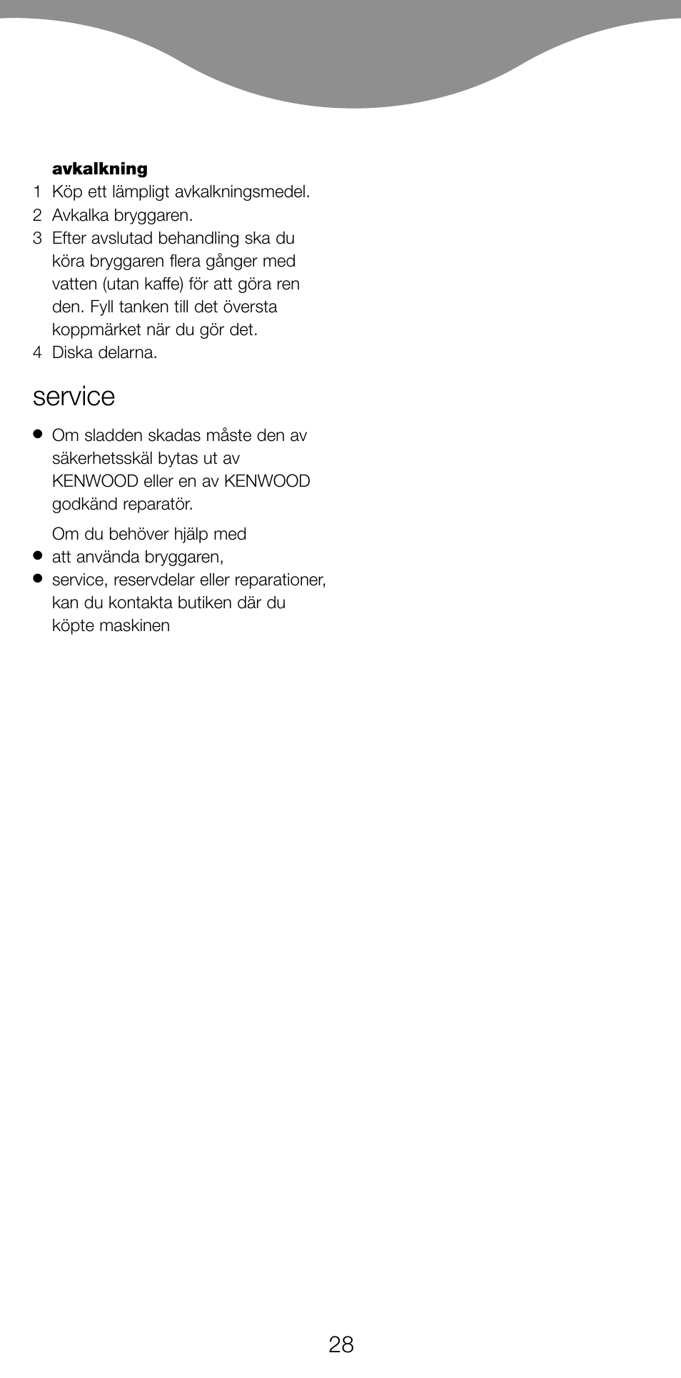 Service | Kenwood CM370 User Manual | Page 31 / 59