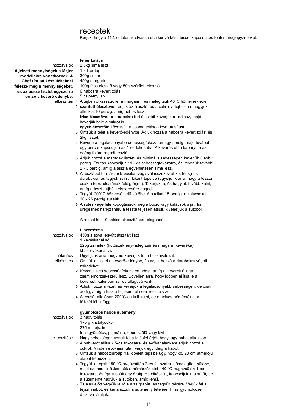 Receptek | Kenwood KM001 series User Manual | Page 118 / 153
