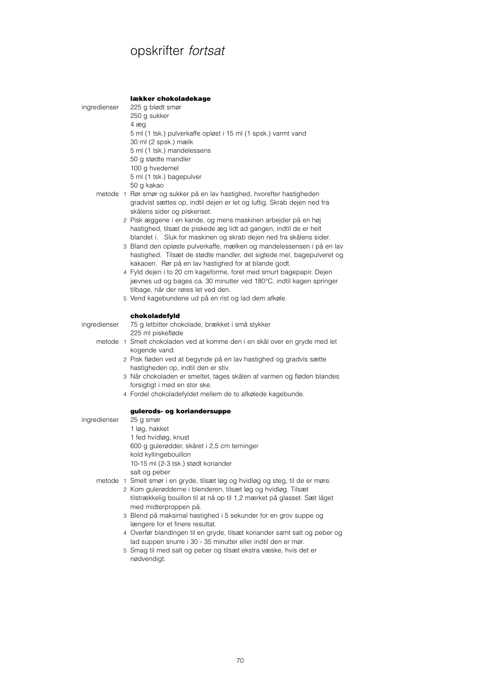 Opskrifter fortsat | Kenwood KM001 series User Manual | Page 71 / 153