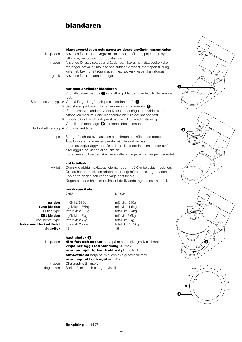 Blandaren | Kenwood KM001 series User Manual | Page 73 / 153