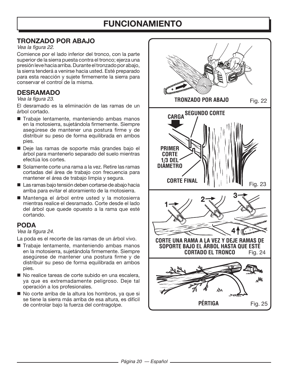 Funcionamiento | Homelite UT43103 User Manual | Page 79 / 92