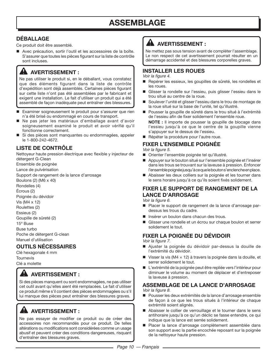 Assemblage | Homelite UT80720 User Manual | Page 29 / 52