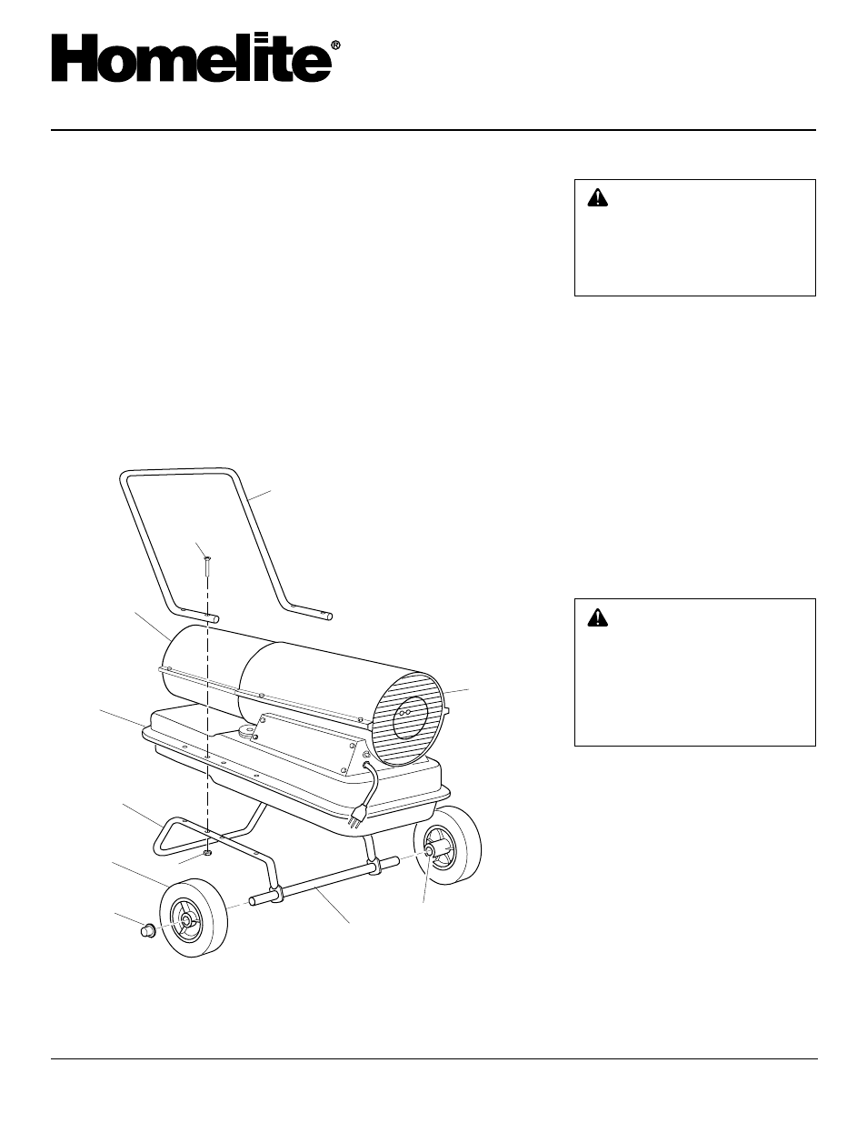 Portable space heater, Fuels, Assembly | Ventilation | Homelite HH35A User Manual | Page 4 / 16