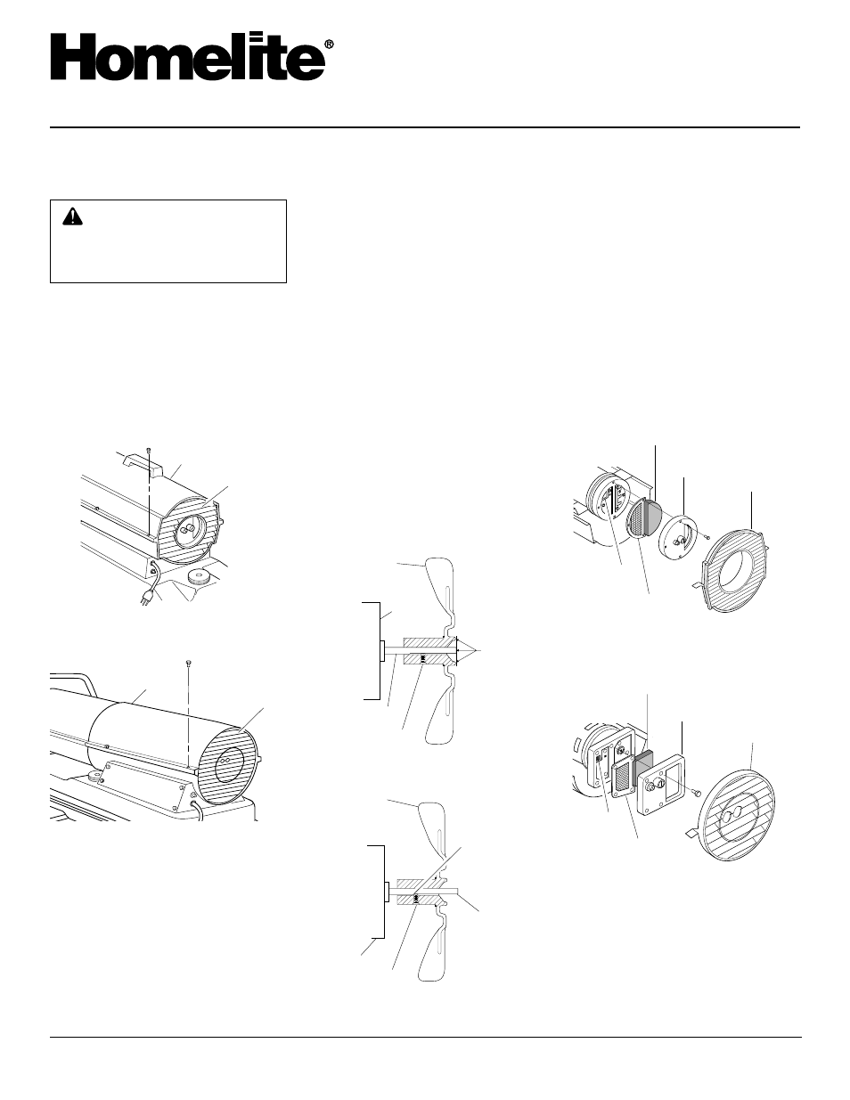 Portable space heater, Service procedures | Homelite HH35A User Manual | Page 8 / 16