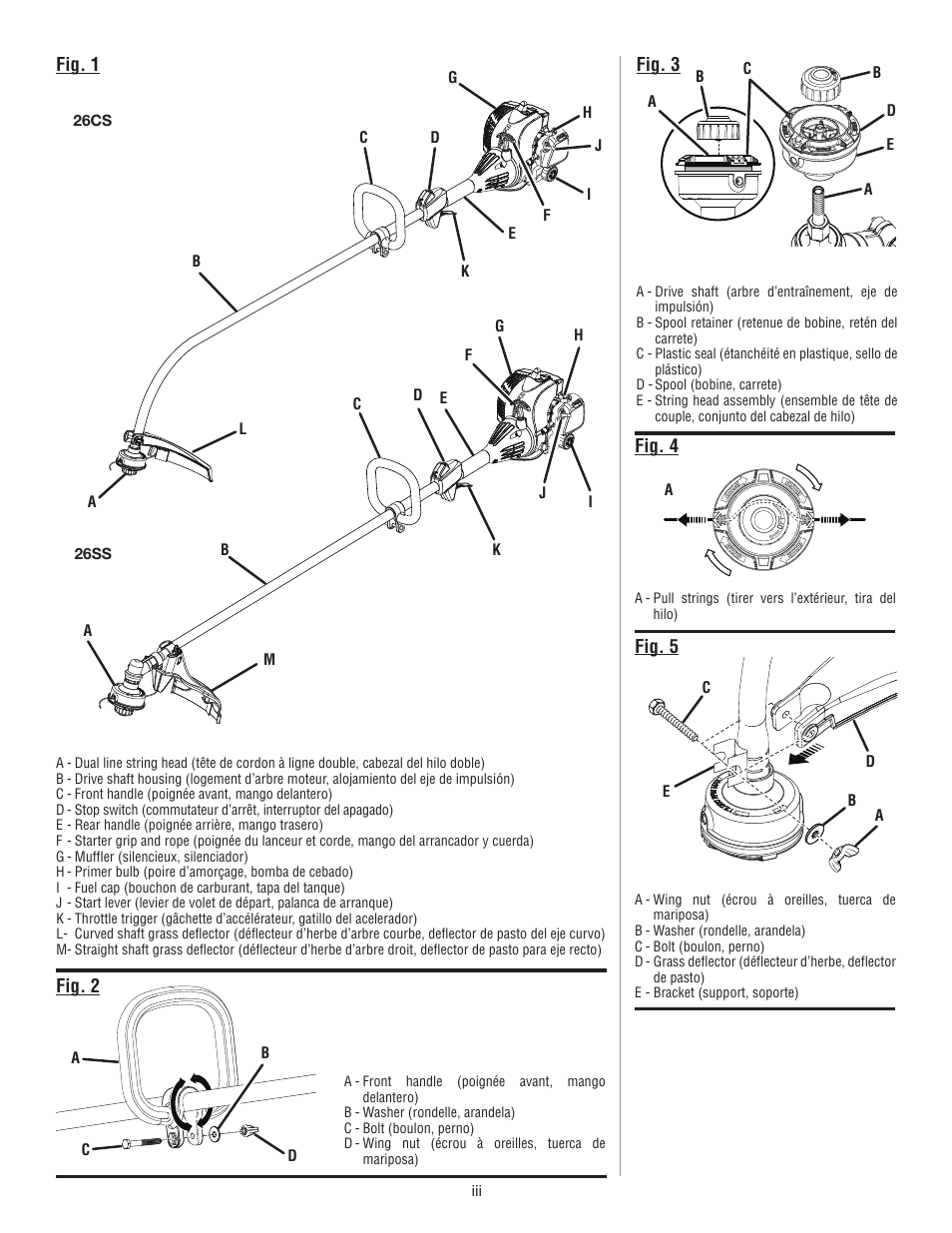 Homelite 26SS UT22650 User Manual | Page 3 / 44