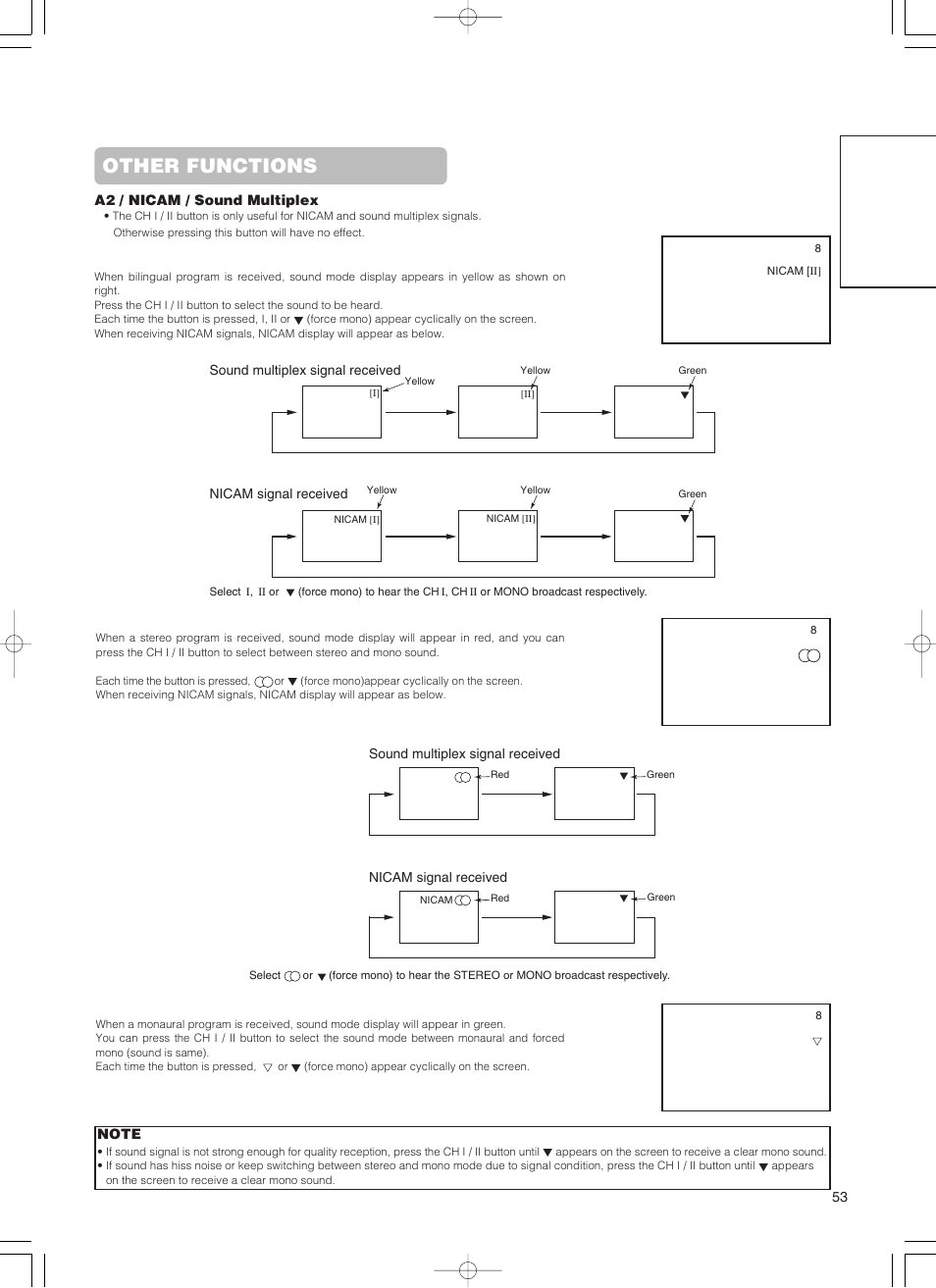 Other functions, English | Hitachi 55PD5000 User Manual | Page 55 / 60