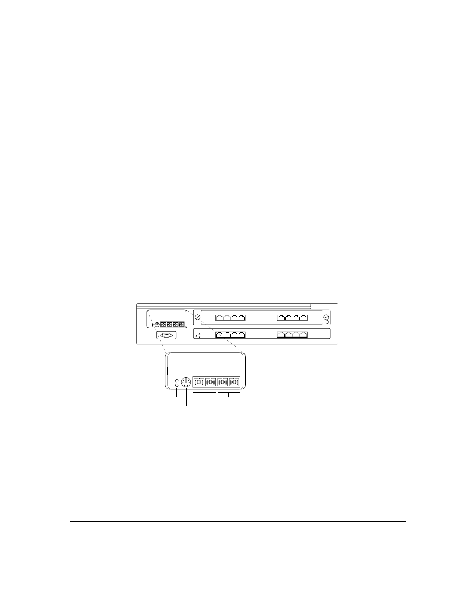 Hispeed fddi uplink, Figure122. fddi uplink module installed in an hs, Hispeed fddi uplink -2 | Hitachi US7070447-001 User Manual | Page 86 / 98