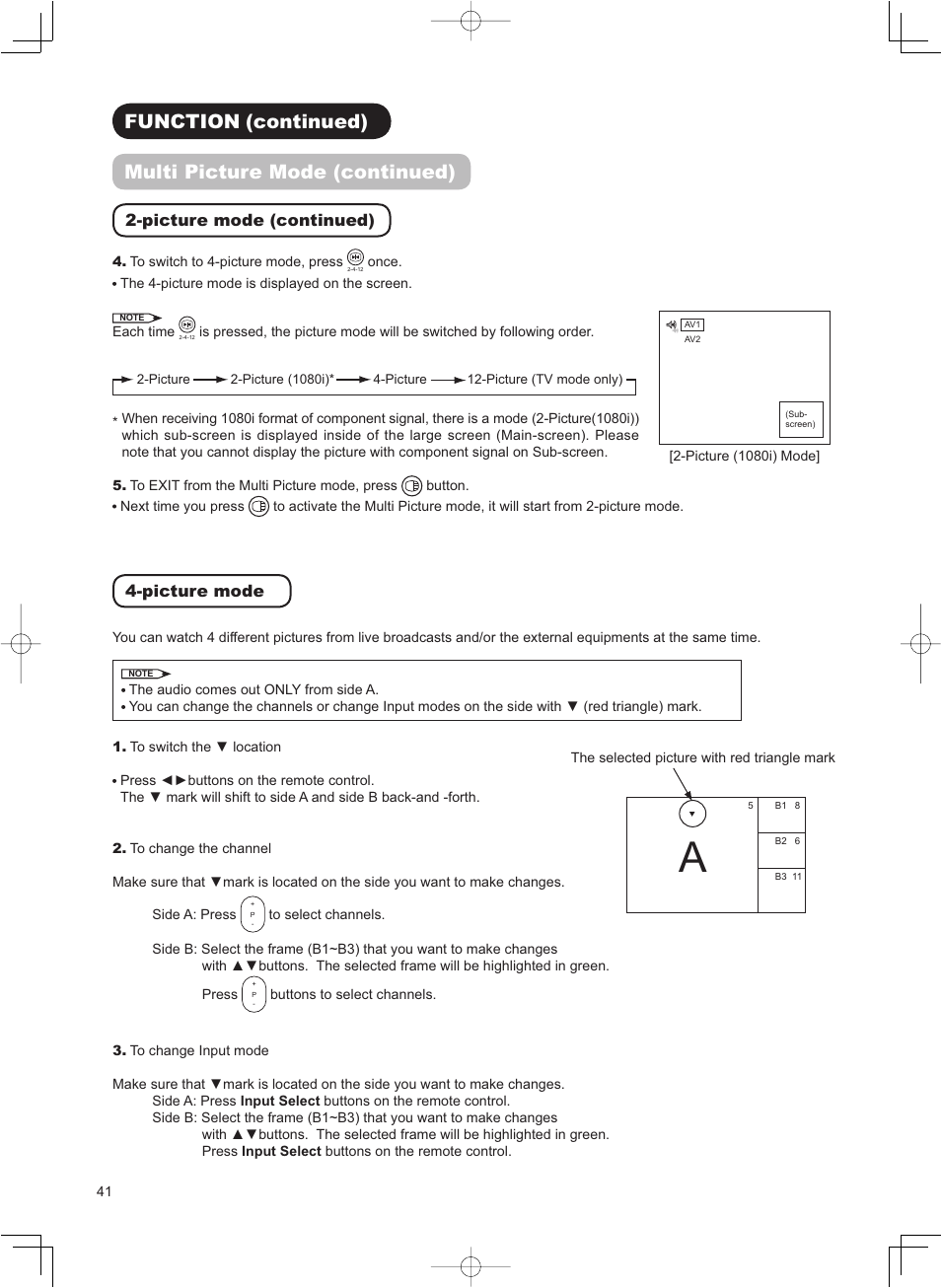 Picture mode (continued), Picture mode | Hitachi 32LD8800TA User Manual | Page 44 / 63