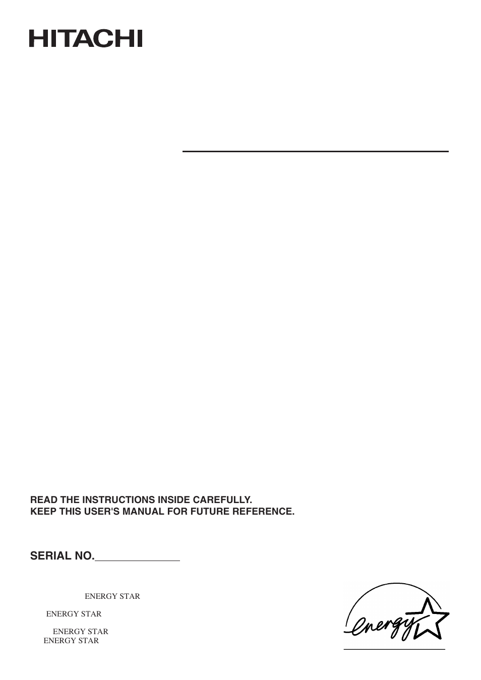 Hitachi CMP420V2 User Manual | 142 pages