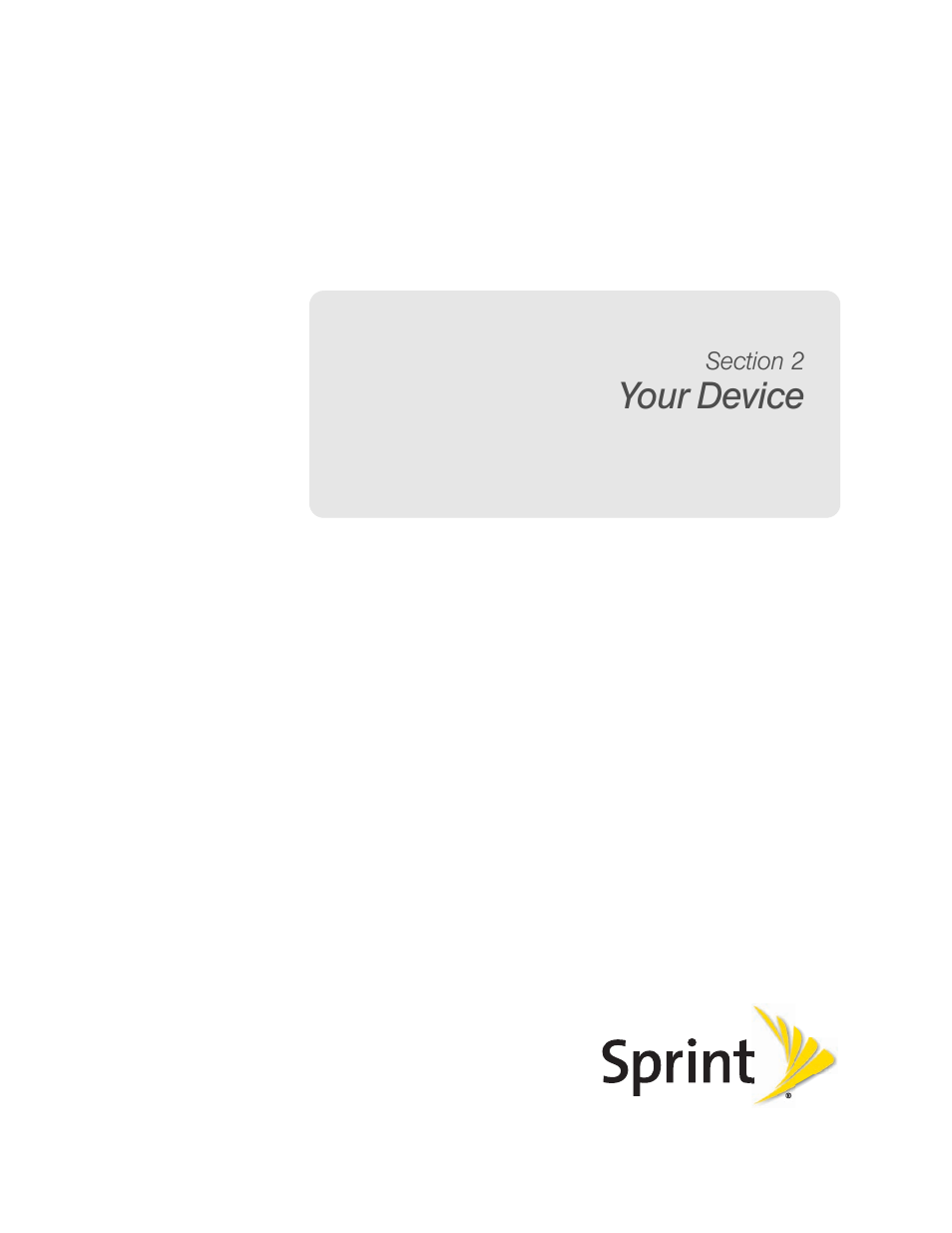 Section 2, Your device, Section 2: your device | HTC EVO 4G User Manual | Page 15 / 197