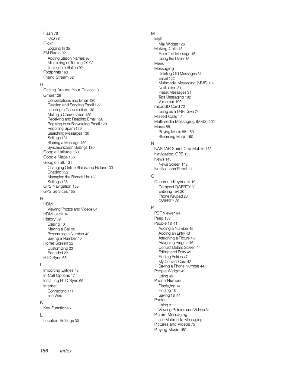 HTC EVO 4G User Manual | Page 196 / 197